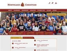Tablet Screenshot of northlakechristian.org